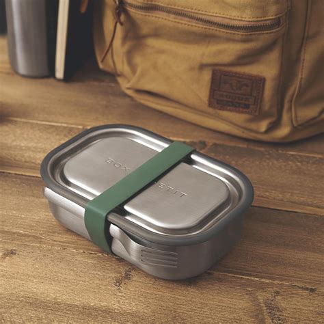 stainless steel lunch box olive black blum|Black+Blum Stainless.